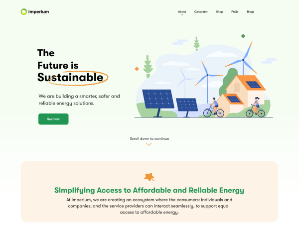 imperium sterling bank - renewable energy ecommerce store