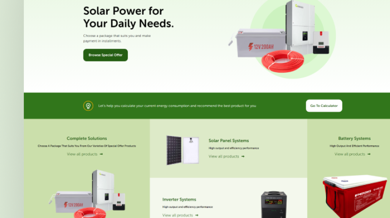 imperium sterling bank - renewable energy ecommerce store